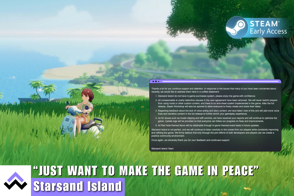 Starsand Island Devs Just Want to Make the Game, Not Fight Fake Reviews
